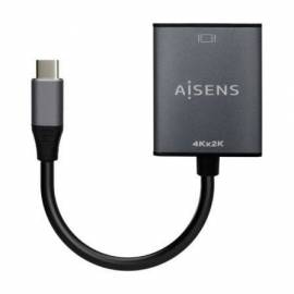 CONVERSOR HDMI 4K 30HZ AISENS A109-0685/ HDMI HEMBRA - USB TIPO-C MACHO/ 15CM/ GRIS