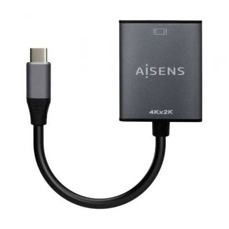 CONVERSOR HDMI 4K 30HZ AISENS A109-0685/ HDMI HEMBRA - USB TIPO-C MACHO/ 15CM/ GRIS