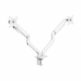 SOPORTE DE MESA PARA 2 MONITORES TOOQ DB4132TNR-W/ GIRATORIO/ INCLINABLE/ HASTA 9KG