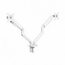 SOPORTE DE MESA PARA 2 MONITORES TOOQ DB4132TNR-W/ GIRATORIO/ INCLINABLE/ HASTA 9KG