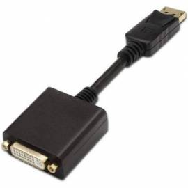 CONVERSOR AISENS A125-0133/ DISPLAYPORT MACHO - DVI HEMBRA/ 15CM/ NEGRO