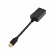 CONVERSOR AISENS A125-0137/ MINI DISPLAYPORT MACHO - HDMI HEMBRA/ 15CM/ NEGRO