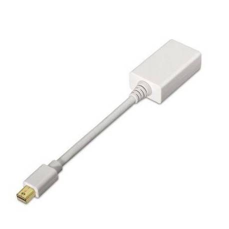 CONVERSOR AISENS A125-0138/ MINI DISPLAYPORT MACHO - HDMI HEMBRA/ 15CM/ BLANCO