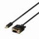 CABLE CONVERSOR AISENS A125-0362/ MINI DP MACHO - VGA MACHO/ 2M/ NEGRO