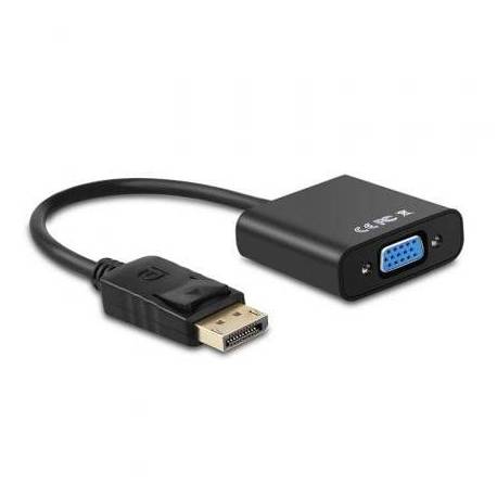 CONVERSOR AISENS A125-0367/ DISPLAYPORT MACHO - VGA HEMBRA/ 15CM/ NEGRO