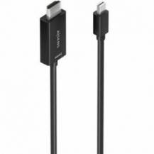CABLE CONVERSOR AISENS A125-0886/ MINI DISPLAYPORT MACHO - HDMI 4K MACHO/ 1M/ NEGRO