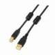 CABLE USB 2.0 IMPRESORA AISENS A101-0010/ USB TIPO-B MACHO - USB MACHO/ 3M/ NEGRO