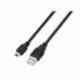 CABLE USB 2.0 AISENS A101-0025/ USB MACHO - USB MINI/ HASTA 2.5W/ 60MBPS/ 1.8M/ NEGRO