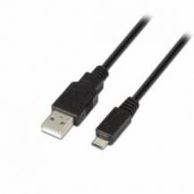 CABLE USB 2.0 AISENS A101-0029/ USB MACHO - MICROUSB MACHO/ 3M/ NEGRO