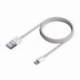 CABLE USB 2.0 LIGHTNING AISENS A102-0542/ USB MACHO - LIGHTNING MACHO/ 50CM/ BLANCO