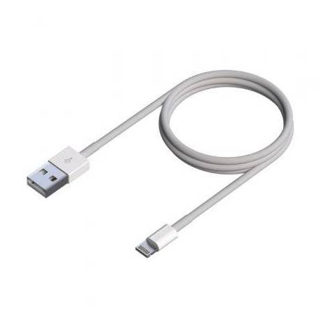 CABLE USB 2.0 LIGHTNING AISENS A102-0542/ USB MACHO - LIGHTNING MACHO/ 50CM/ BLANCO