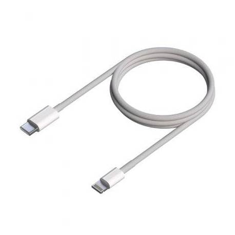 CABLE USB 2.0 TIPO-C LIGHTNING AISENS A102-0543/ USB TIPO-C MACHO - LIGHTNING MACHO/ 50CM/ BLANCO