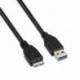 CABLE USB 3.0 AISENS A105-0044/ USB MACHO - MICROUSB MACHO/ 5GBPS/ 2M/ NEGRO