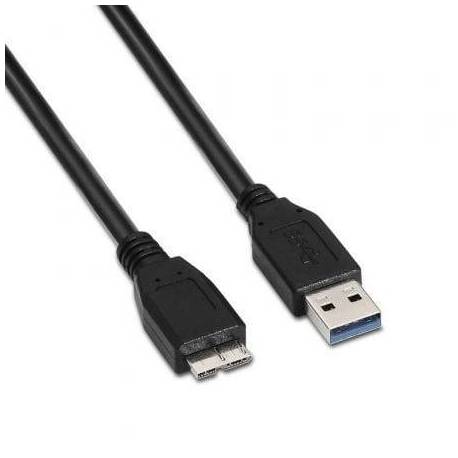 CABLE USB 3.0 AISENS A105-0044/ USB MACHO - MICROUSB MACHO/ 5GBPS/ 2M/ NEGRO