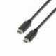 CABLE USB 2.0 TIPO-C AISENS A107-0055/ USB TIPO-C MACHO - USB TIPO-C MACHO/ 480MBPS/ 50CM/ NEGRO