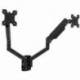 SOPORTE DE PARED PARA 2 MONITORES TOOQ LP1434TNR-B/ GIRATORIO/ INCLINABLE/ ROTATORIO/ HASTA 10KG