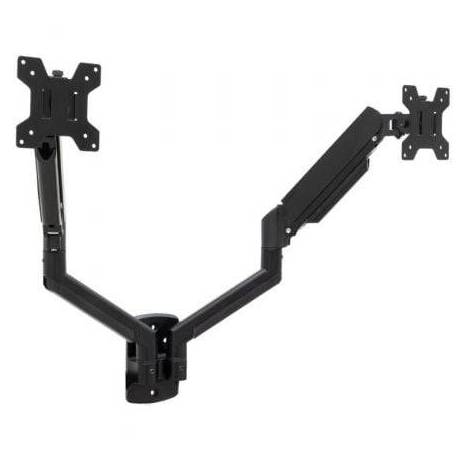 SOPORTE DE PARED PARA 2 MONITORES TOOQ LP1434TNR-B/ GIRATORIO/ INCLINABLE/ ROTATORIO/ HASTA 10KG
