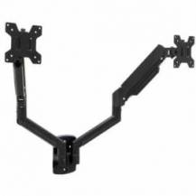 SOPORTE DE PARED PARA 2 MONITORES TOOQ LP1434TNR-B/ GIRATORIO/ INCLINABLE/ ROTATORIO/ HASTA 10KG