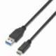 CABLE USB 3.1 TIPO-C AISENS A107-0060/ USB TIPO-C MACHO - USB MACHO/ 10GBPS/ 1M/ NEGRO