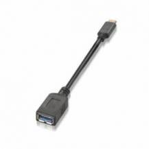 CABLE USB 3.1 TIPO-C AISENS A107-0062/ USB TIPO-C MACHO - USB HEMBRA/ 5GBPS/ 15CM/ NEGRO