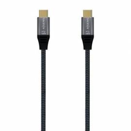 CABLE USB 3.2 TIPO-C AISENS A107-0670 20GBPS 100W/ USB TIPO-C MACHO - USB TIPO-C MACHO/ HASTA 100W/ 20GBPS/ 60CM/ GRIS