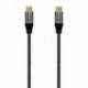 CABLE USB 3.2 TIPO-C AISENS A107-0671 20GBPS 100W/ USB TIPO-C MACHO - USB TIPO-C MACHO/ HASTA 100W/ 20GBPS/ 1M/ GRIS