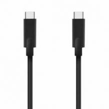 CABLE USB 3.2 TIPO-C AISENS A107-0706 5GBPS 3A 60W/ USB TIPO-C MACHO - USB TIPO-C MACHO/ HASTA 60W/ 5GBPS/ 4M/ NEGRO