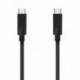 CABLE USB 3.2 TIPO-C AISENS A107-0707 5GBPS 3A 60W/ USB TIPO-C MACHO - USB TIPO-C MACHO/ HASTA 60W/ 5GBPS/ 5M/ NEGRO