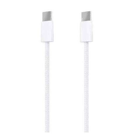 CABLE USB 2.0 TIPO-C AISENS A107-0855/ USB TIPO-C MACHO - USB MACHO/ HASTA 60W/ 480MBPS/ 1M/ BLANCO