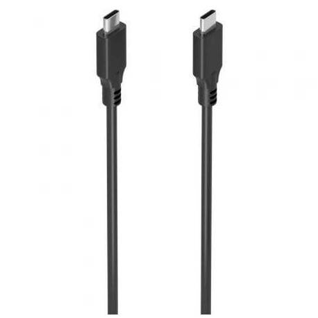 CABLE USB 3.2 TIPO-C AISENS A107-0874 20GBPS 5A 100W/ USB TIPO-C MACHO - USB TIPO-C MACHO/ HASTA 100W/ 20GBPS/ 2M/ GRIS
