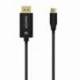 CABLE CONVERSOR DISPLAYPORT 8K 60HZ AISENS A109-0687/ USB TIPO-C MACHO - DISPLAYPORT MACHO/ HASTA 27W/ 1250MBPS/ 1.8M/ NEGRO