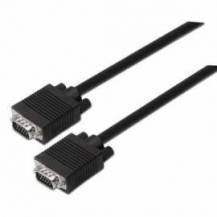 CABLE SVGA AISENS A113-0069/ VGA MACHO - VGA MACHO/ HASTA 3W/ 10MBPS/ 3M/ NEGRO