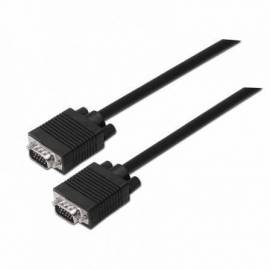 CABLE SVGA AISENS A113-0070/ VGA MACHO - VGA MACHO/ HASTA 3W/ 10MBPS/ 5M/ NEGRO