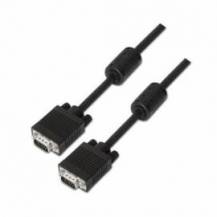 CABLE SVGA AISENS A113-0074/ HDB15 MACHO - HDB15 MACHO/ HASTA 3W/ 10MBPS/ 10M/ NEGRO
