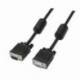 CABLE SVGA AISENS A113-0079/ VGA MACHO - VGA HEMBRA/ HASTA 3W/ 10MBPS/ 3M/ NEGRO