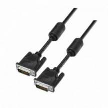 CABLE DVI AISENS A117-0089/ DVI-D MACHO - DVI-D MACHO/ HASTA 3W/ 10MBPS/ 1.8M/ NEGRO