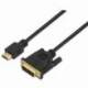 CABLE HDMI AISENS A117-0090/ DVI MACHO - HDMI MACHO/ 1.8M/ NEGRO