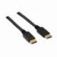 CABLE DISPLAYPORT 1.2 4K AISENS A124-0130/ DISPLAYPORT MACHO - DISPLAYPORT MACHO/ HASTA 5W/ 2300MBPS/ 3M/ NEGRO