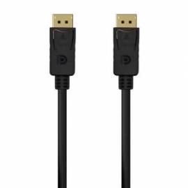 CABLE DISPLAYPORT 1.2 4K AISENS A124-0548/ DISPLAYPORT MACHO - DISPLAYPORT MACHO/ HASTA 5W/ 2300MBPS/ 50CM/ NEGRO