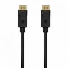CABLE DISPLAYPORT 1.2 4K AISENS A124-0549/ DISPLAYPORT MACHO - DISPLAYPORT MACHO/ HASTA 5W/ 2300MBPS/ 1.5M/ NEGRO