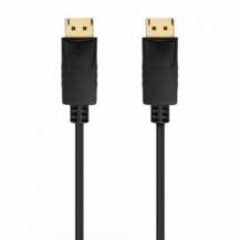CABLE DISPLAYPORT 1.2 CCS 4K AISENS A124-0737/ DISPLAYPORT MACHO - DISPLAYPORT MACHO/ HASTA 5W/ 2300MBPS/ 50CM/ NEGRO