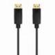CABLE DISPLAYPORT 1.2 CCS 4K AISENS A124-0738/ DISPLAYPORT MACHO - DISPLAYPORT MACHO/ HASTA 5W/ 2300MBPS/ 1M/ NEGRO