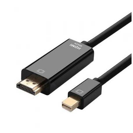 CABLE CONVERSOR AISENS A125-0361/ MINI DISPLAYPORT MACHO - HDMI MACHO/ HASTA 5W/ 2300MBPS/ 2M/ NEGRO