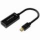 CABLE CONVERSOR AISENS A125-0643/ MINI DISPLAYPORT MACHO - HDMI HEMBRA/ HASTA 5W/ 2300MBPS/ 15CM/ NEGRO