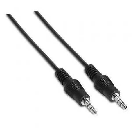 CABLE ESTÉREO AISENS A128-0141/ JACK 3.5 MACHO - JACK 3.5 MACHO/ HASTA 0.1W/ 30CM/ NEGRO