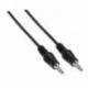 CABLE ESTÉREO AISENS A128-0142/ JACK 3.5 MACHO - JACK 3.5 MACHO/ HASTA 0.1W/ 1.5M/ NEGRO