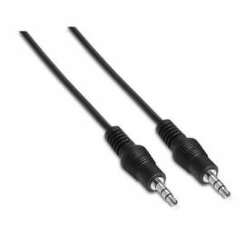 CABLE ESTÉREO AISENS A128-0142/ JACK 3.5 MACHO - JACK 3.5 MACHO/ HASTA 0.1W/ 1.5M/ NEGRO