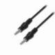 CABLE ESTÉREO AISENS A128-0143/ JACK 3.5 MACHO - JACK 3.5 MACHO/ HASTA 0.1W/ 3M/ NEGRO