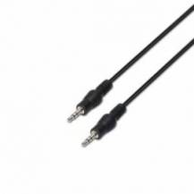 CABLE ESTÉREO AISENS A128-0144/ JACK 3.5 MACHO - JACK 3.5 MACHO/ HASTA 0.1W/ 10M/ NEGRO