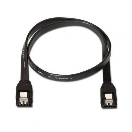CABLE SATA III AISENS A130-0157/ SATA HEMBRA - SATA HEMBRA/ HASTA 0.1W/ 768MBPS/ 50CM/ NEGRO
